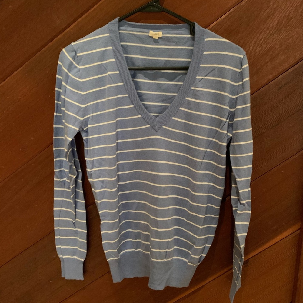 J.Crew Blue stripped Sweater